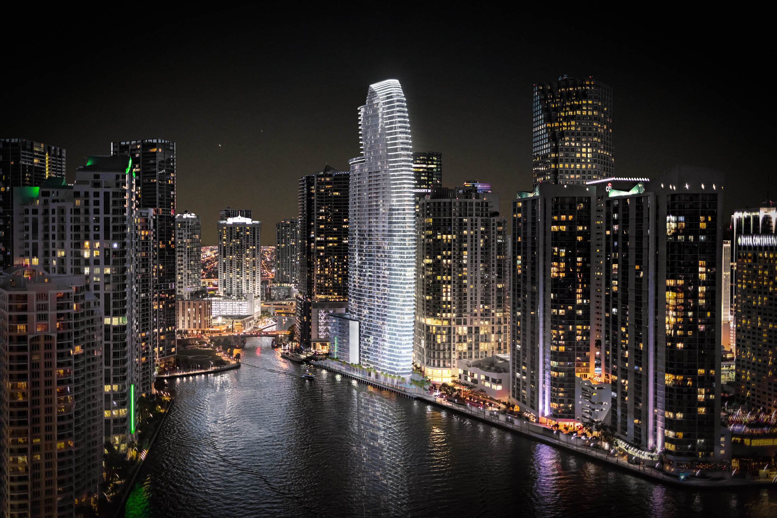 Aston Martin Residences - 66-story luxury tower with premium finishes