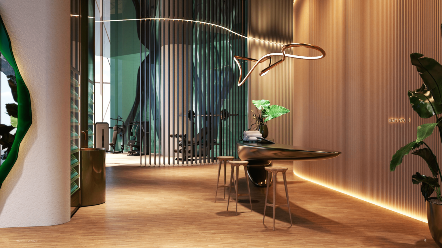Bentley Residences Miami tower design rendering