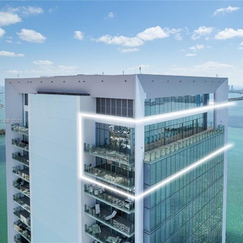Edgewater waterfront tower, home to a $55 million triplex penthouse
